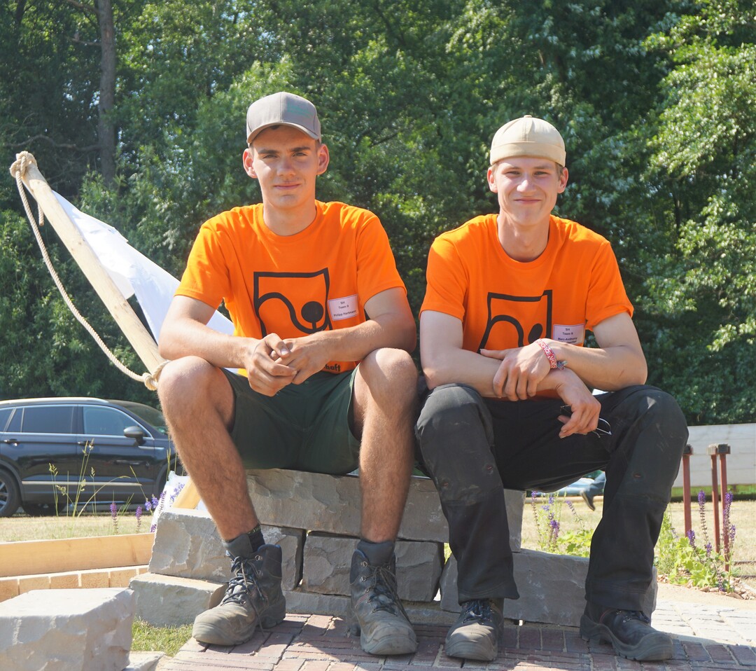 Die neuen schleswig-holsteinischen Landesmeister lcheln selbstbewusst - und erleichtert: Philipp Hartmann (links) und Marc-Anthony Strzebacher.