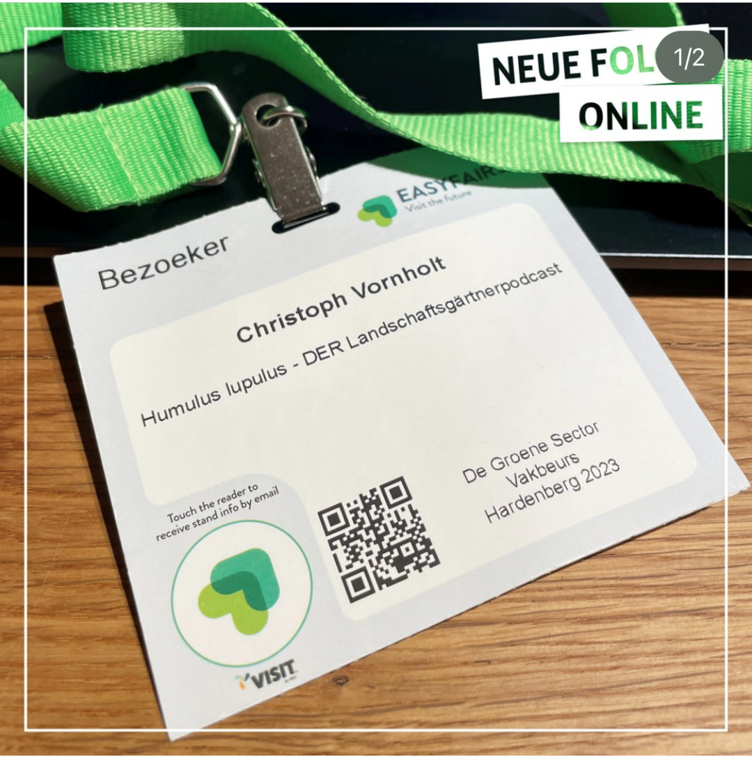 In der aktuellen, 67. Folge erzhlt Christoph Vornholt ber den Besuch auf der niederlndischen Fachmesse "De Groene Sector" in Hardenberg.