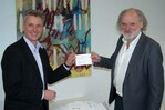 v.l.n.r.: Martin Richter, Geschäftsführer der Förderungsgesellschaft - Prof. Hubert Möhrle, Vorsitzender der Gesellschafterversammlung der Förderungsgesellschaft