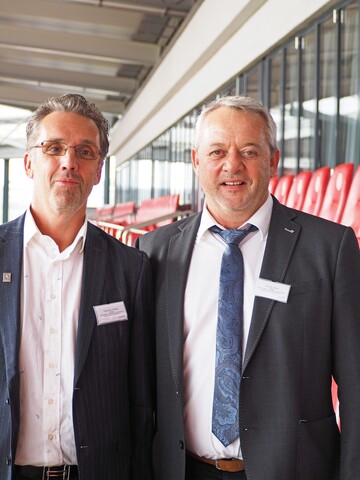 Michael Gesellchen (l.) ist der neue Prsident im Verband Rheinland-Pfalz-Saarland, rechts Vorgnger Raffael Carentz