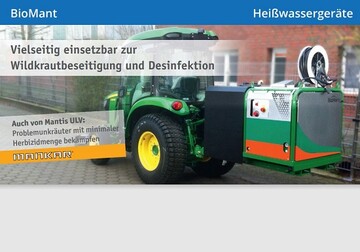 BioMant Heiwassergerte sind vielseitig einsetzbar zur Wildkrautbeseitigung und Desinfektion.