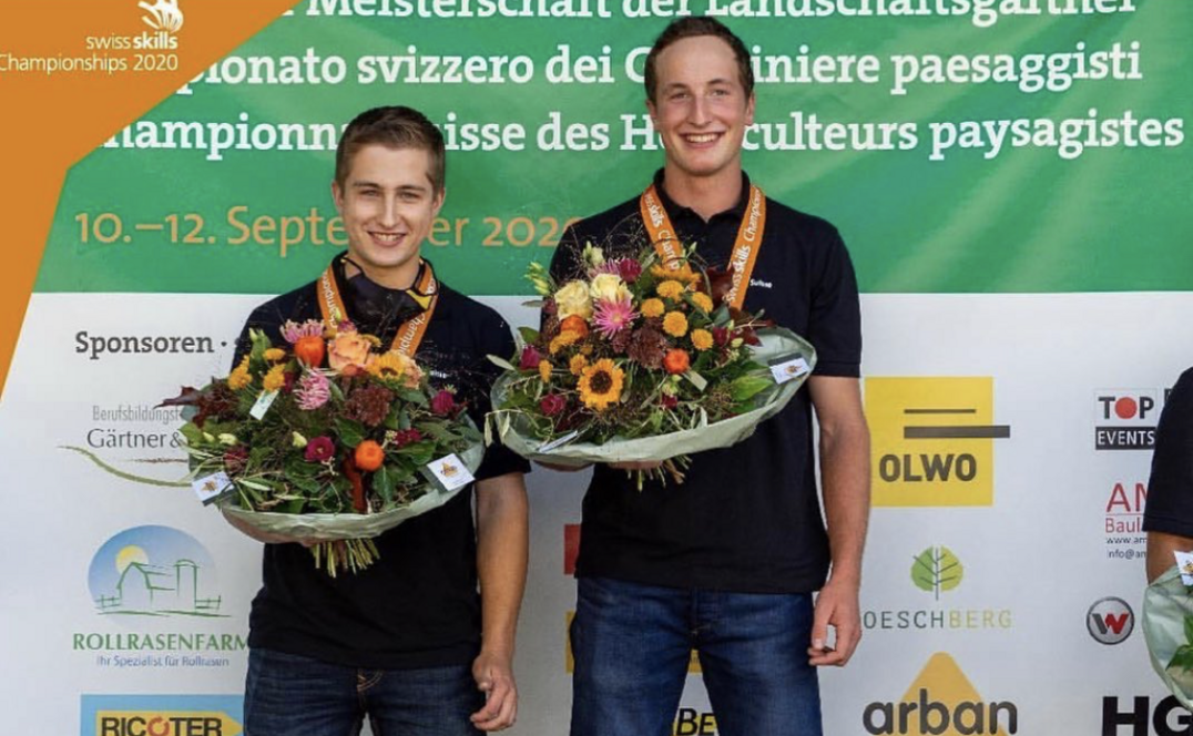 Marc Baumberger und Fabian Baumann sind die neuen Schweizermeister im GaLaBau