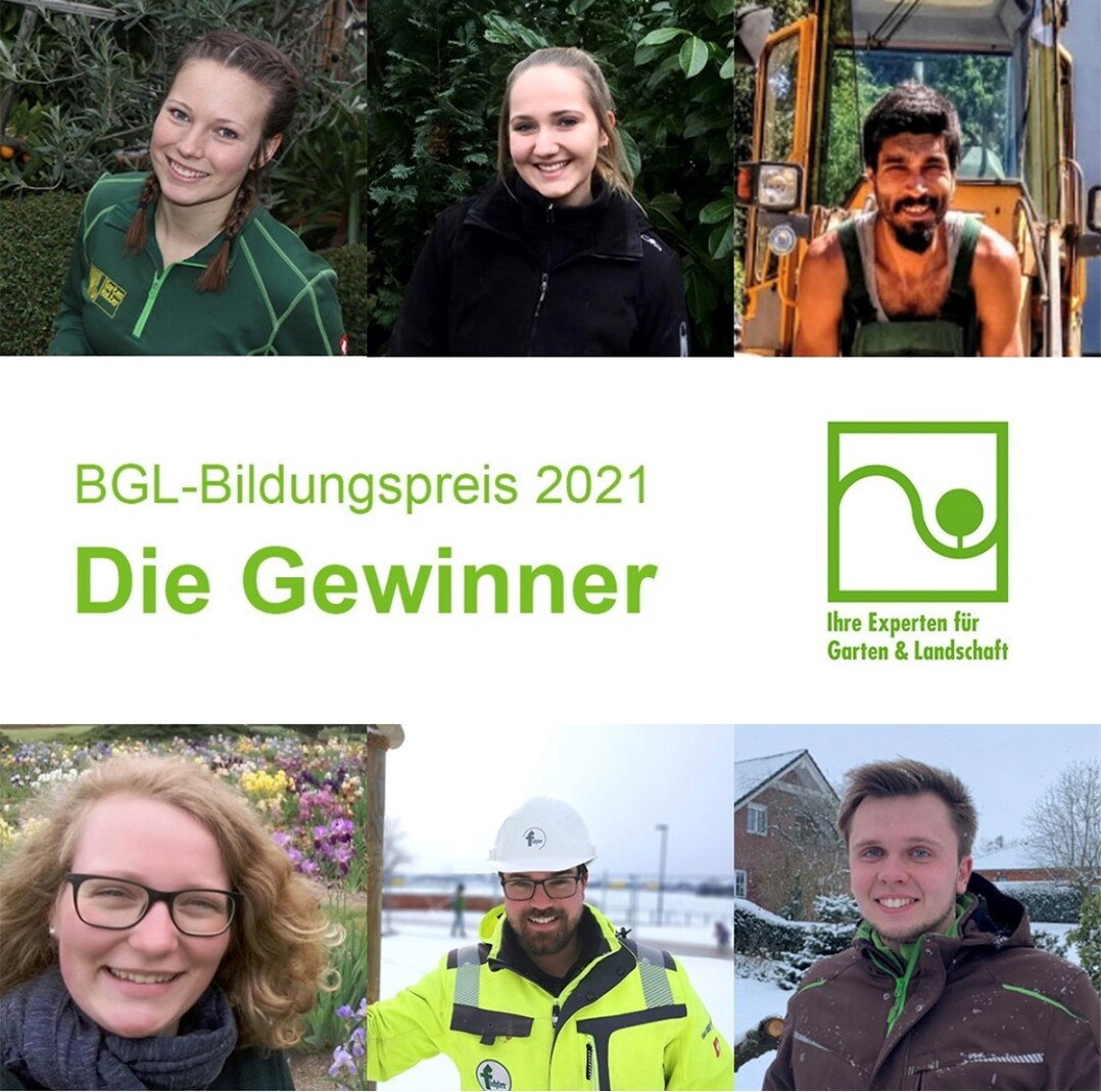 Der BGL-Bildungspreis würdigt engagierte Nachwuchskräfte, die sich durch sehr gute Leistungen in der beruflichen Aus- oder Weiterbildung sowie über ihren starken Einsatz für den landschaftsgärtnerischer Berufsstand auszeichnen.