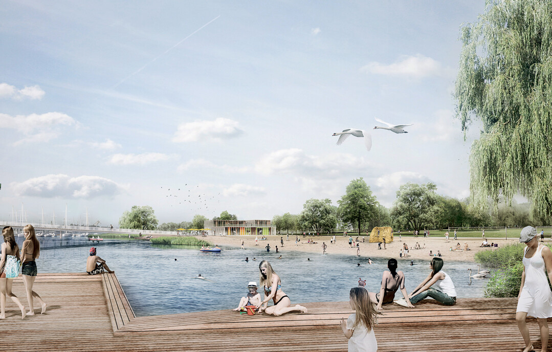 Standstrand auf der BUGA 2025: Visualisierung aus der Bewerbung