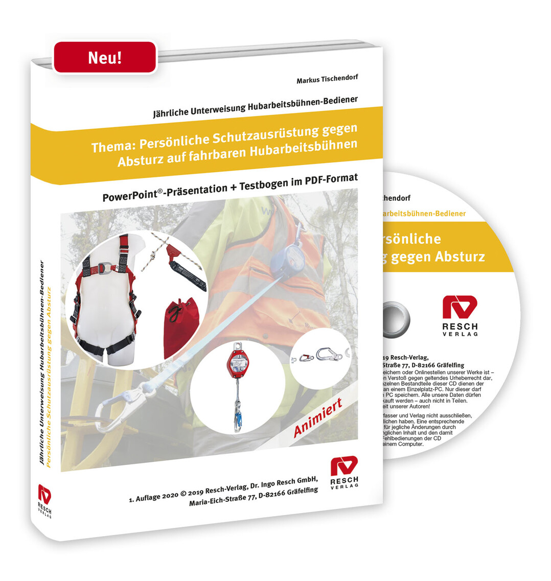 Sicher Arbeiten auf fahrbaren Hubarbeitsbhnen - die Unterweisungs-CD.