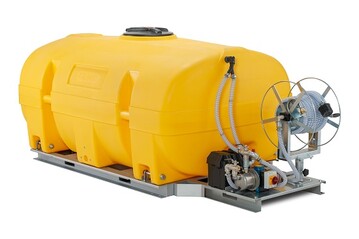 Reduziert die allgemeine Lrmbelastung: das mobile, vollelektrische Bewsserungssystem BWS 130-PE fr die Fahrzeugladeflche. 