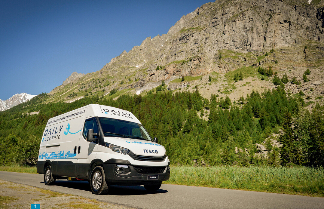 Der Daily Electric schafft mit einer Batterieladung bis 280 km Reichweite.