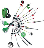 Das Tiger-Pabst-Hybrid-System ermöglicht gleichermaßen den Antrieb über Akku oder Zweitaktgemisch.