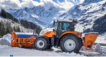 Mit dem stufenlosen CVT-Getriebe entlastet der Steyr 6150 CVT (150 PS) den Fahrer von Schaltvorgngen.