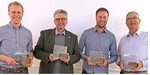 Die EdGar-Gewinner (v. l.): Friedrich Klute, Axel Hantelmann, Martin Müller und Klaus Gröning
