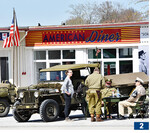 Als wäre die Zeit stehen geblieben: Nachgestellte Szene aus der Zeit, als die US-Army in Hubland stationiert war.