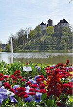 Pünktlich zum Beginn der Gartenschau strahlte über Schloss Iburg die Sonne.