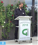 Roland Gramenz begrüßte in Erbenheim seine Gäste.