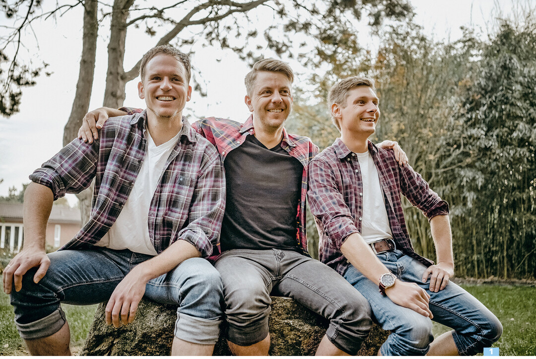 Michael Peters, Matthias Aumann und Dustin Schtte sind die Gesichter der Aumann Grn AG.