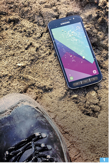 Das Samsung Galaxy XCover 4 ist mit integrierter Verschlsselung besonders fr Bauleiter geeignet.