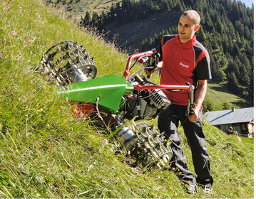 Einachsgertetrger sind extrem hangtauglich und bodenschonend. Hydrostatische Modelle wie der Rapid Rex  der leichteste berhaupt  lassen sich komfortabel fhren.