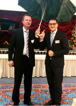 Links: V. l. Olaf Kirsch, Präsident in Mecklenburg-Vorpommern, und Patrick Dahlemann, parlamentarischer Staatssekretär