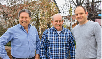 Anton Huber, Franz Zenz, Philipp Schmelzle (v. l.) sind die Gesellschafter von Hallertauer Landschaftsbau.