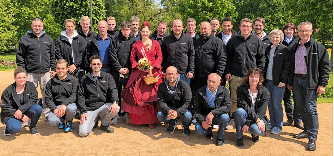 Ein schlagkrftiges Team: Dank talentierter Leute kommt das Unternehmen auf eine gute Wertschpfung.