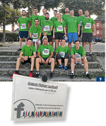 Zusammenhalt auch in der Freizeit: Aus dem wöchentlichen Lauftreff wird auch schon mal ein Wettbewerb.