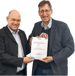 Prof. Dr. Volker Stein (l.), Professor für Personalmanagement, und Autor Johann Detlev Niemann