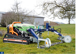 Für die Funkraupen MDB Green Climber hat Vogt neue Doppelmesser-Mähwerke entwickelt. Sie arbeiten mit geringerem Kraftbedarf und höherem Tempo als Mulchwerke.