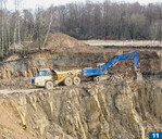 Thüster Kalkstein wird etwa 50 km südwestlich von Hannover im Weserbergland abgebaut.