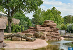 Ebenfalls aus Thüringen kommt der Tambacher Sandstein für ein Freigehege im Zoo Magdeburg.