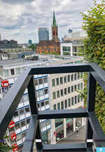 Die Pflege des supergreens" erfordert Schwindelfreiheit.