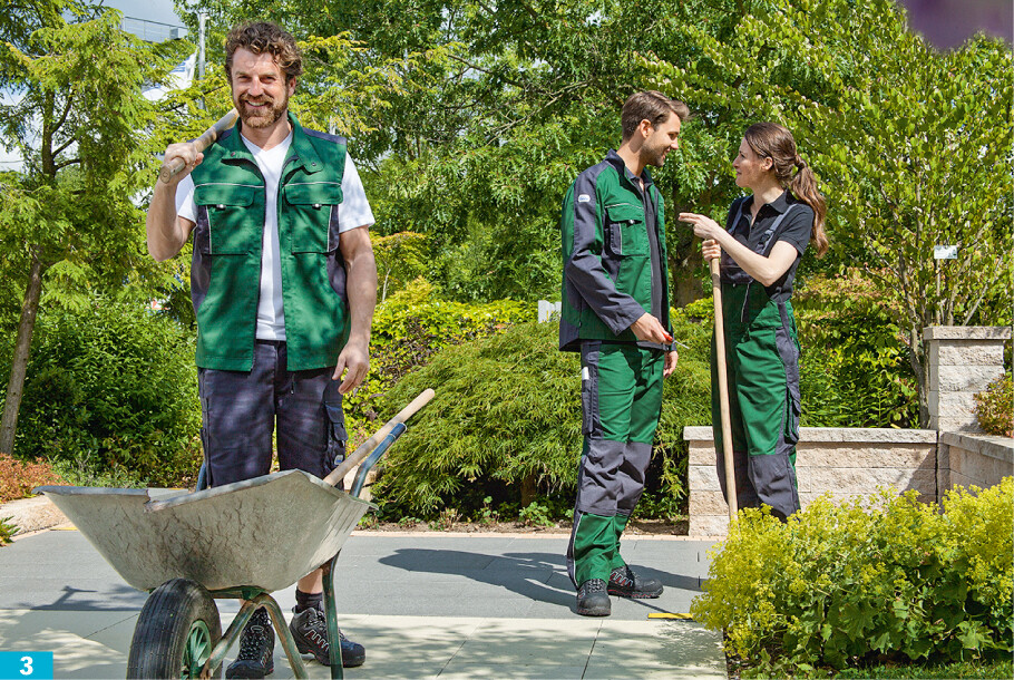 Nachhaltige Arbeitskleidung DEGA GALABAU das Magazin für den Garten