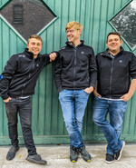 David Zimmermann und Johannes Telaar bilden den Kern von Garten Grandiflora. Martin Steibl kümmert sich um die Ausgründung planbar365.