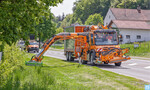 Mulag fördert das Mähen von Straßenbegleitgrün mit dem Grünpflegekopf ECO 1200 Plus. Seine Innovationen stecken im Scheibenmähwerk und einer verbesserten Luftführung.
