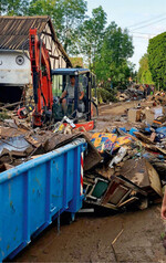 So, wie es Mark Dellen in Iversheim/Erft erlebt hat, sah es auch in vielen Orten im Ahrtal aus.