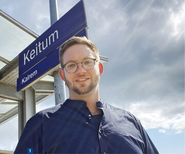  Endstation Keitum: Fr Stefan Momsen beginnt ein Tag auf Sylt immer hier. 