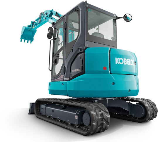  Der neue Minibagger Kobelco SK58SRX-7 ist auf eine dauerhaft hohe Arbeitsleistung sowohl im Aushub als auch im Anbaugerte-Betrieb ausgelegt. 