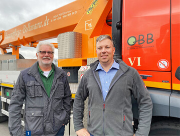  Bollmann-Miteigentmer Hans Rhiem mit Simon Klapper 