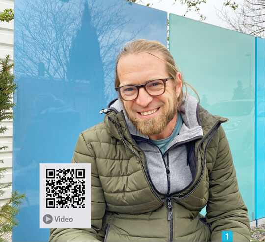 1 Christoph Keeler ist Unternehmer in zweiter Generation. Im Kurzinterview (QR-Code) hat er uns vier Fragen beantwortet.