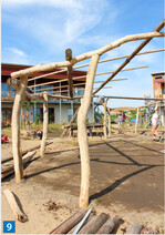 Norddeutsches Robinienholz ist ein wichtiger Baustoff.