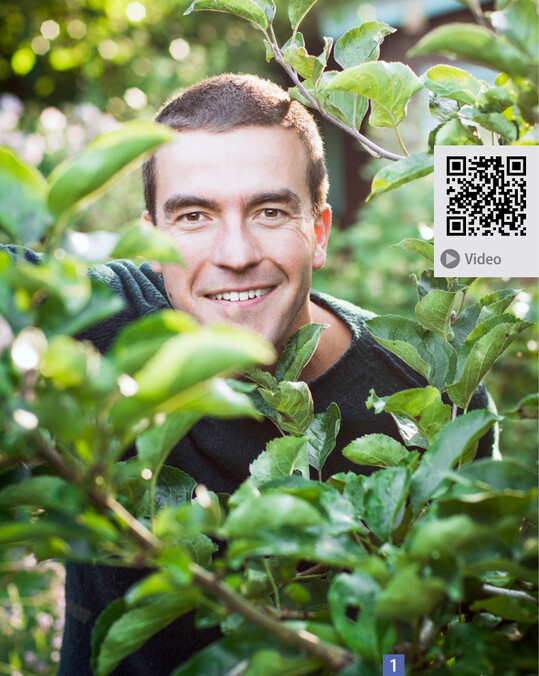Oliver Franke baut in Leipzig naturnahe Grten. Im Video (QR-Code) erklrt er, was ihn antreibt.