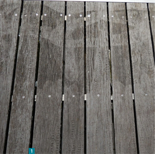 Ohne Pflege verlieren Deckings nach einiger Zeit Farbe und Glanz.