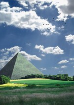 So könnte das Pyramidengrab aussehen – über sein endgültiges Äußeres entscheidet ein Architektenwettbewerb im Dezember