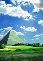 So könnte das Pyramidengrab aussehen – über sein endgültiges 
Äußeres entscheidet ein Architektenwettbewerb im Dezember