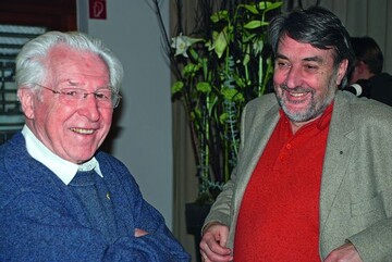 Sachverstndige unter sich: Lehr-Autor Alfred Niesel und Referent Erich Lanicca im Fachgesprch