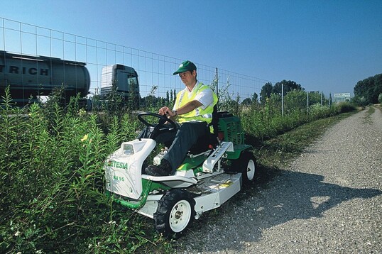 Am Straenrand und auf anspruchsvollen Grnflchen fhlen sich Etesia-Aufsitz-Gestrppmher zu Hause
