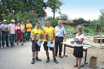 Die Sieger des Sachsen-Cups: Josef Schieber und Simon Jungnickel, Auszubildende der Landeshauptstadt Dresden Bild: VGL Sachsen