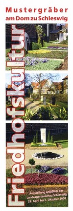 Flyer mit allen Informationen zu den Grabstätten in der Ausstellung