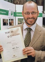 Der Landschaftsgärtner Albrecht Bühler erreichte einen Platz unter den besten 20