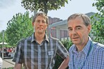 Heiko Lüttge (links), verantwortlich für Bautechnik und Disposition, und Jörg Esken, Geschäftsführer der Gartenplan Esken & Hindrichs