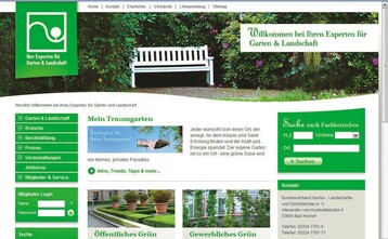 Screenshot des neuen Webauftritts des BGL