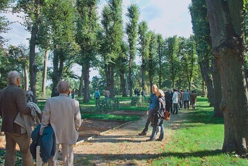 Das „Hippodrom“ bietet Platz fr 77 Wettbewerbsgrber zur Buga 2009 in Schwerin